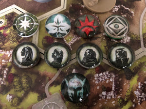 The Lord of The Rings Journeys In Middle Earth Tokens - Board Game tokens replacements LOTR Tokens