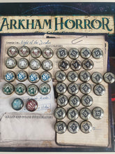 Load image into Gallery viewer, Call of Cthulhu Arkham Horror Tokens! Full set! Arkham Horror Card game!
