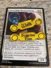 Load image into Gallery viewer, Magic the Gathering Tokens Counters - Island Walk , Protection From ability tokens