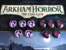 Load image into Gallery viewer, Arkham Horror Whims of Fate Third Edition tokens! Eldritch & Anomaly tokens!