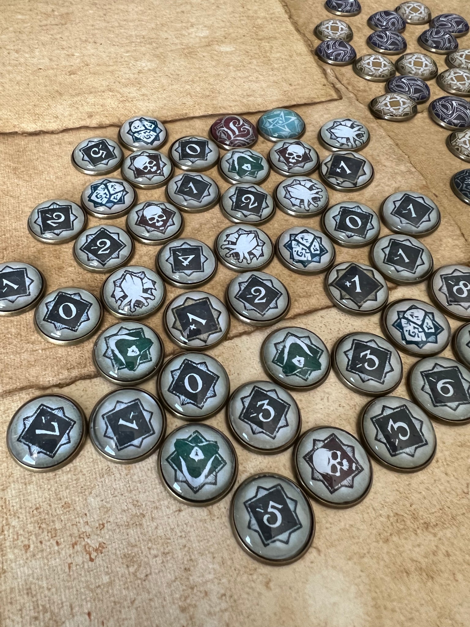 arkham horror card game chaos tokens Arkham Horror LCG Token Bundle! Chaos token , bless token, curse token – Vampire Creations