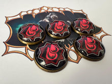 Load image into Gallery viewer, Arkham Horror Blood Chaos Tokens - Children of Blood Tokens - 12 Premium Tokens - Arkham Horror LCG
