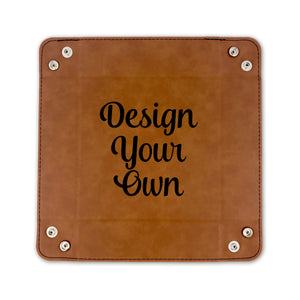 Design Your Own Faux Leather Dice Tray