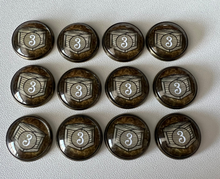 Load image into Gallery viewer, Arkham Horror Resource tokens - number 3 resource tokens - 12 total
