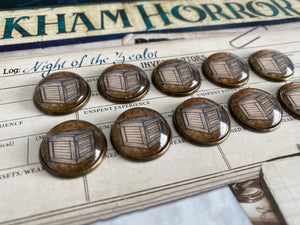 Arkham Horror Resource Tokens - 10 Resource Tokens - Metal Brass Base Tokens