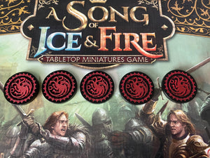 A Song Of Ice and Fire ASOIAF Targaryen Activation Counters Tokens