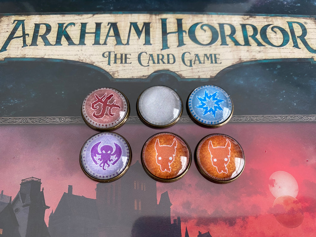 Mythos Arkham Horror Under Dark Waves expansion Tokens. Terror Mythos ...