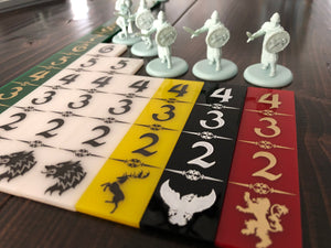 A Song of Ice and Fire movement sticks for ASOIAF! Pick your house! 4 Measurement Sticks! Rulers! AGOT ASOIF