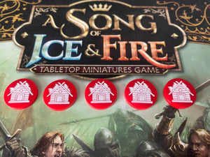 A Song Of Ice and Fire ASOIAF Pillage Loot counters Tokens. Greyjoy Tokens