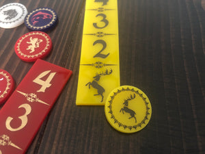 A Song of Ice and Fire Board game Activation counters! One Activation Counter AGOT Activation Counter