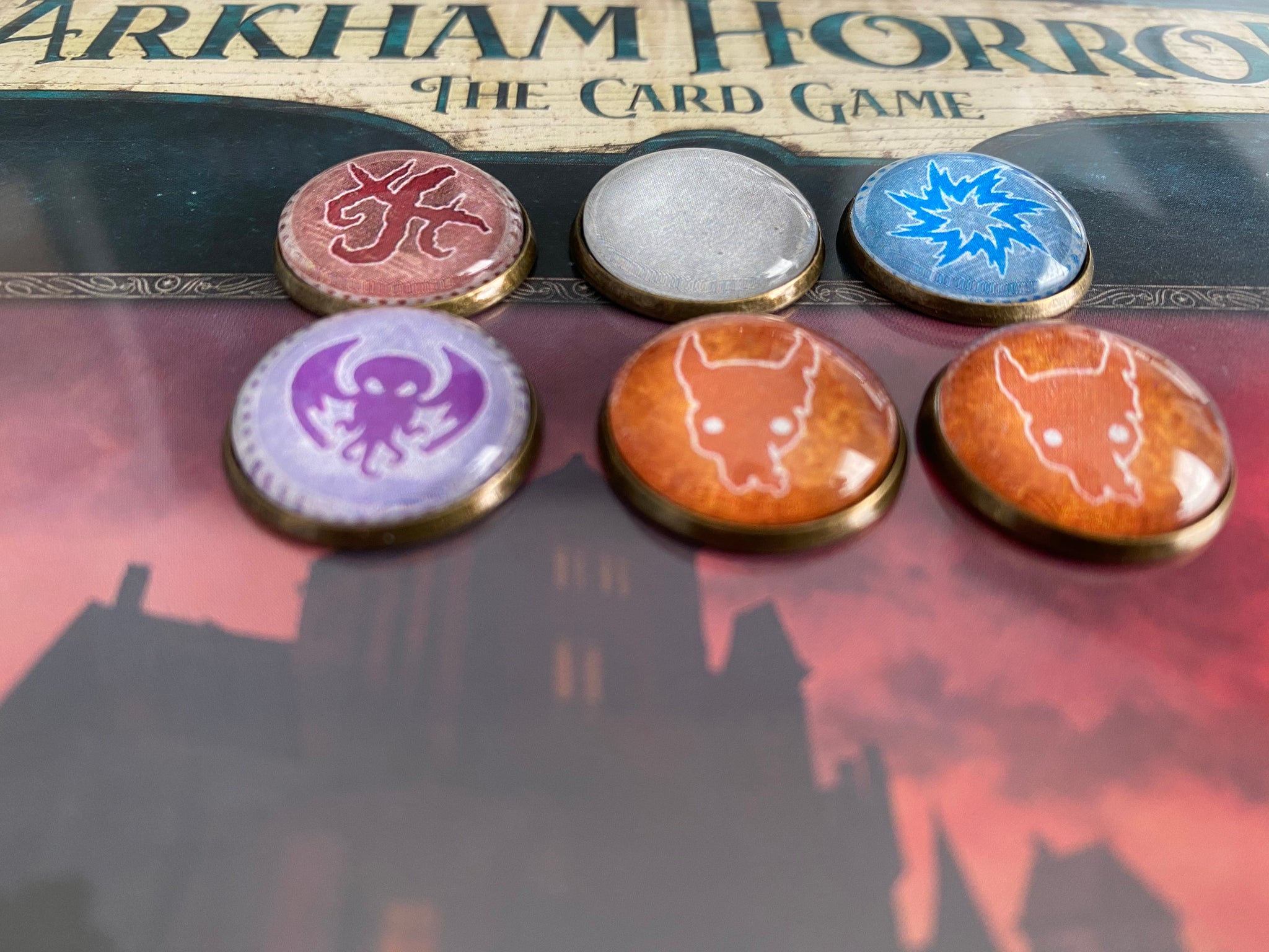 Mythos Arkham Horror Under Dark Waves expansion Tokens. Terror Mythos ...