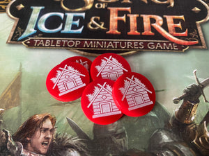 A Song Of Ice and Fire ASOIAF Pillage Loot counters Tokens. Greyjoy Tokens