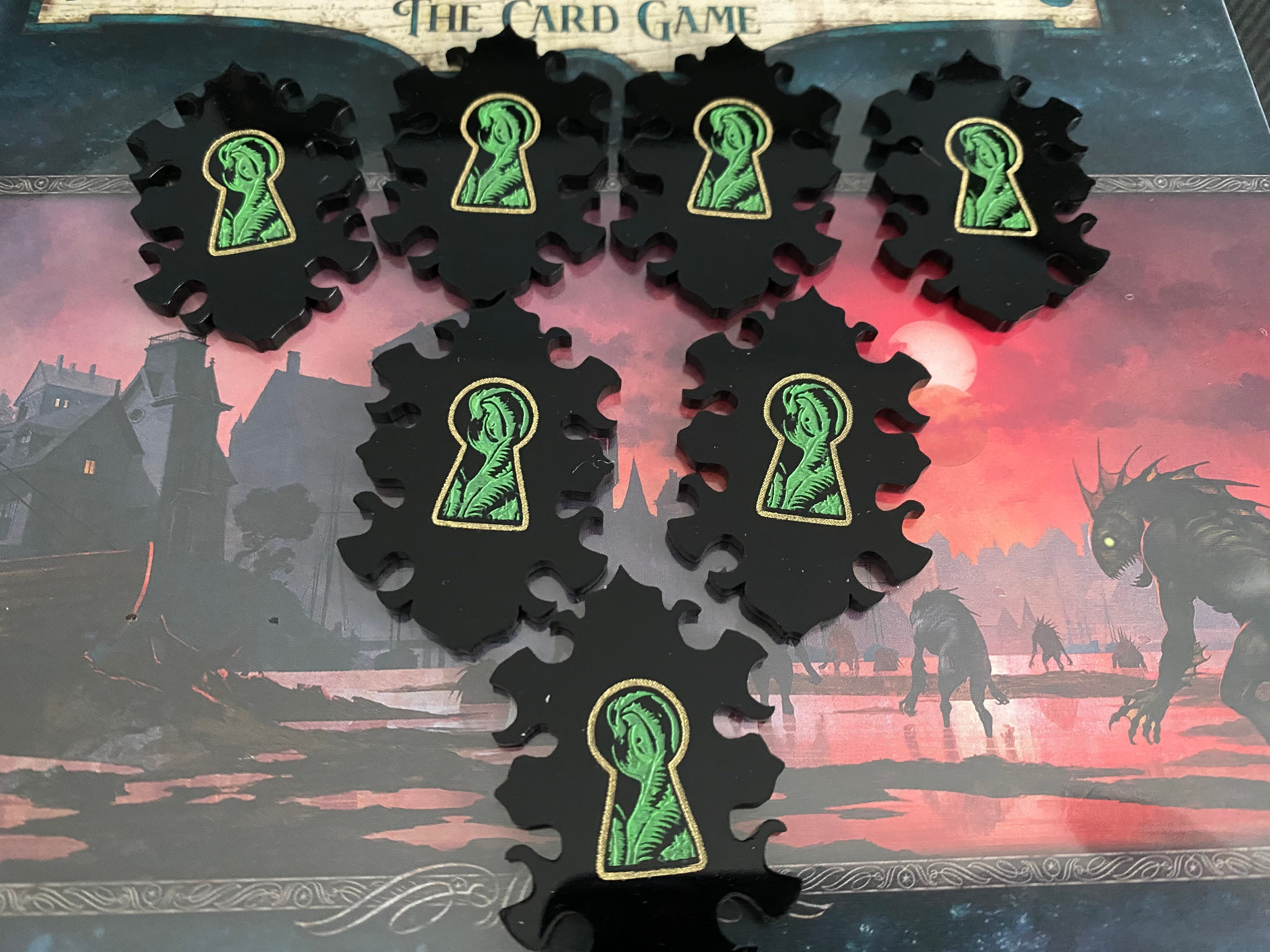 Arkham Horror Innsmouth Conspiracy Key Tokens - 7 Key Tokens