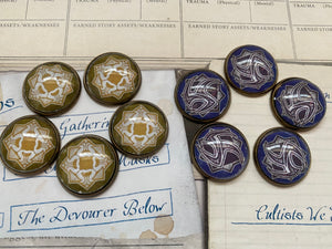 Arkham Horror The Card Game The Innsmouth Conspiracy Tokens - Bless and Curse tokens! Cthulhu Tokens