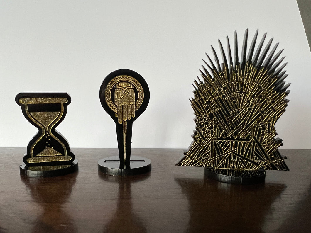 A Song of Ice and Fire Time, Hand Of the King, and Iron Throne makers
