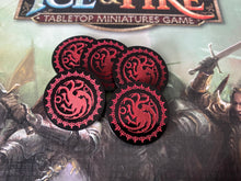 Load image into Gallery viewer, A Song Of Ice and Fire ASOIAF Targaryen Activation Counters Tokens
