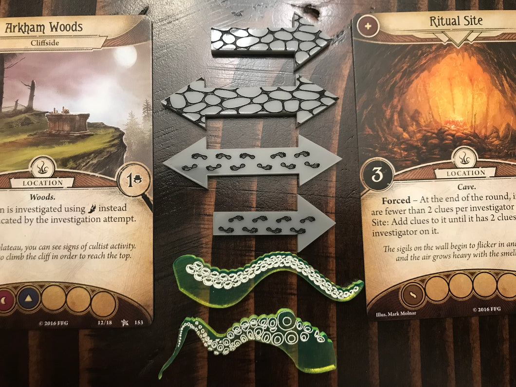 Arkham Horror The Card Game Token Arrows. Location Markers Move Markers Cthulhu Tokens